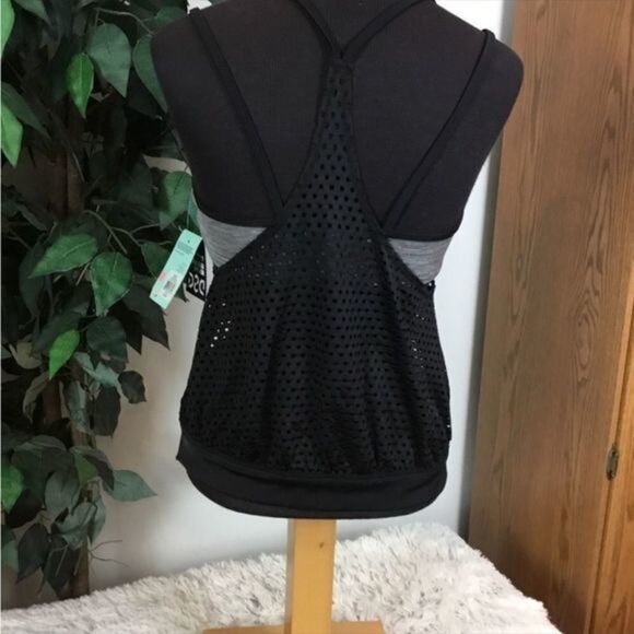 Dicks Sporting Goods tankini Woman’s Med black mesh with gray bra - Picture 12 of 15